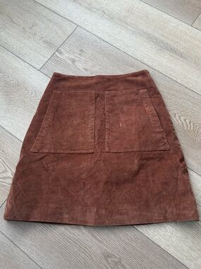 Mollusk California | Small | Brown Corduroy Skirt